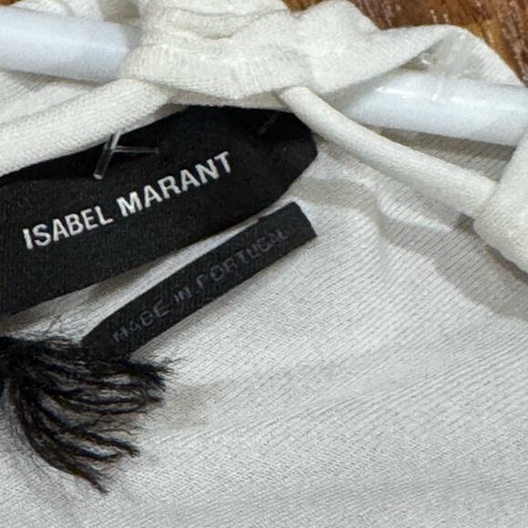 Isabel Marant White Bride Viscose Jadessi long sleeve Midi Dress sz FR 34 (US 2) - Picture 4 of 13